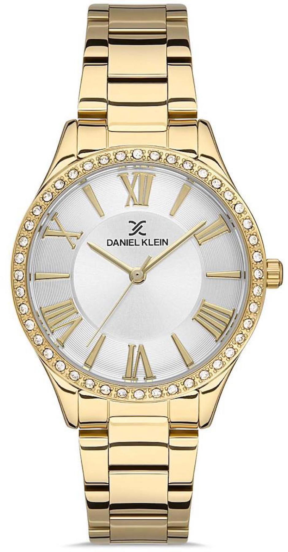 Daniel Klein DKE.1.10290-6 34 mm Altın Çelik Kordon Analog Kadın Kol Saati