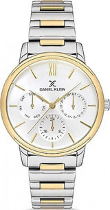 Daniel Klein EDK.1.10051.4 35 mm Altın-Gri Metal Kordon Analog Kadın Kol Saati