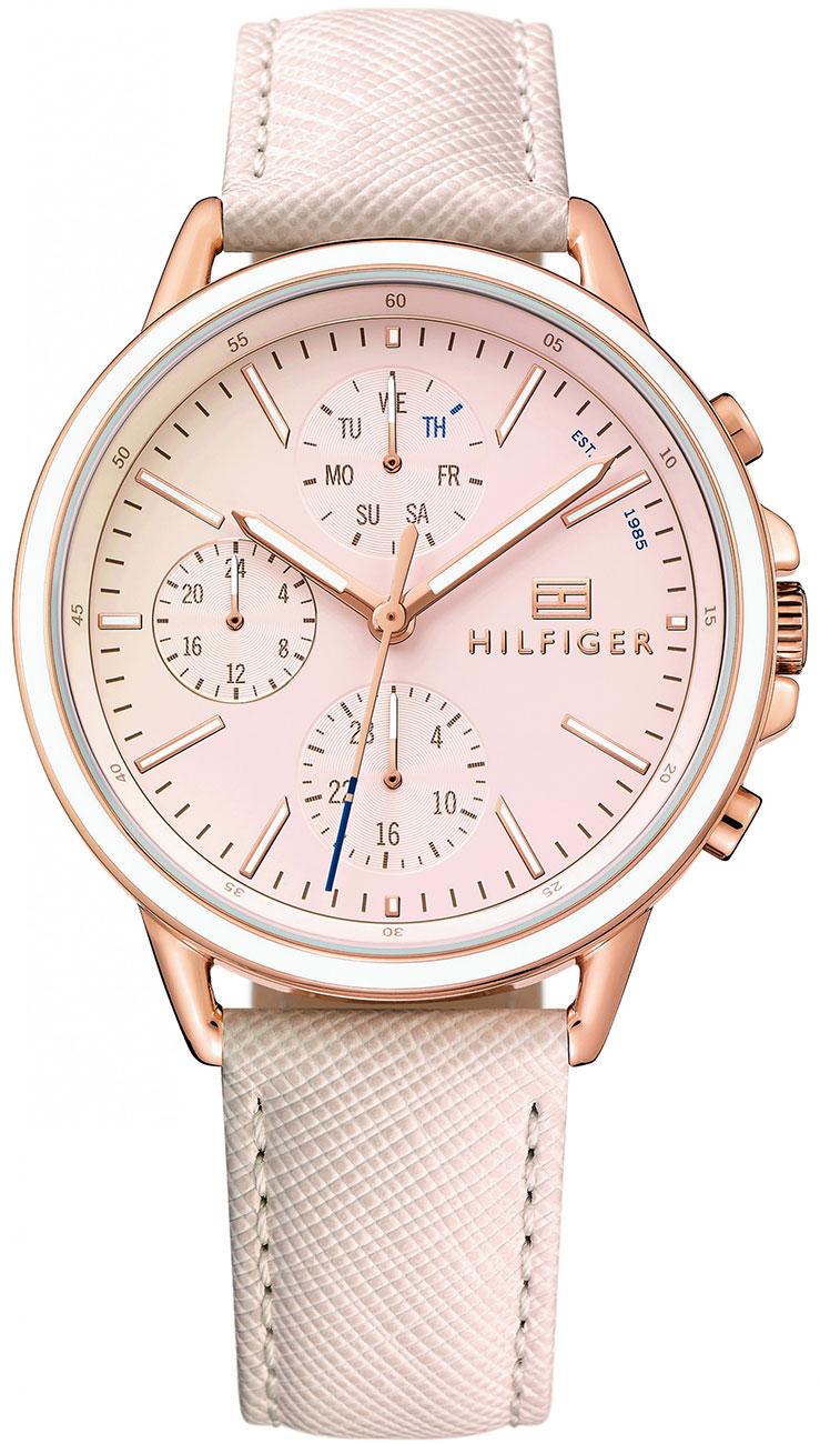 Tommy Hilfiger TH1781789 40 mm Pembe Deri Kordon Analog Kadın Kol Saati