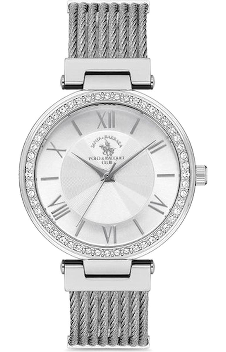 Santa Barbara Polo & Racquet Club SB.1.10245.5 36 mm Gri Metal Kordon Analog Kadın Kol Saati