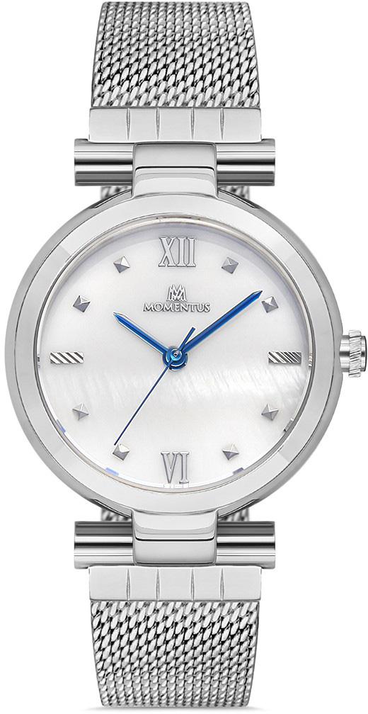 Momentus CS242S-09SS 32 mm Gri Hasır Kordon Analog Kadın Kol Saati