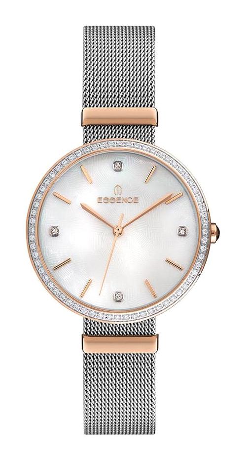 Essence ES6723FE.520 35 mm Gri Çelik Kordon Analog Kadın Kol Saati