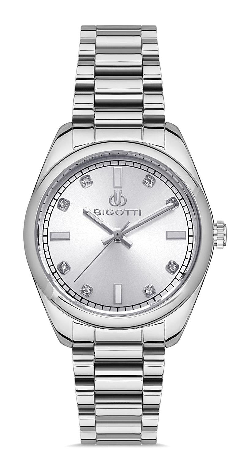 Bigotti BG.1.10426.1 36 mm Gri Çelik Kordon Analog Kadın Kol Saati