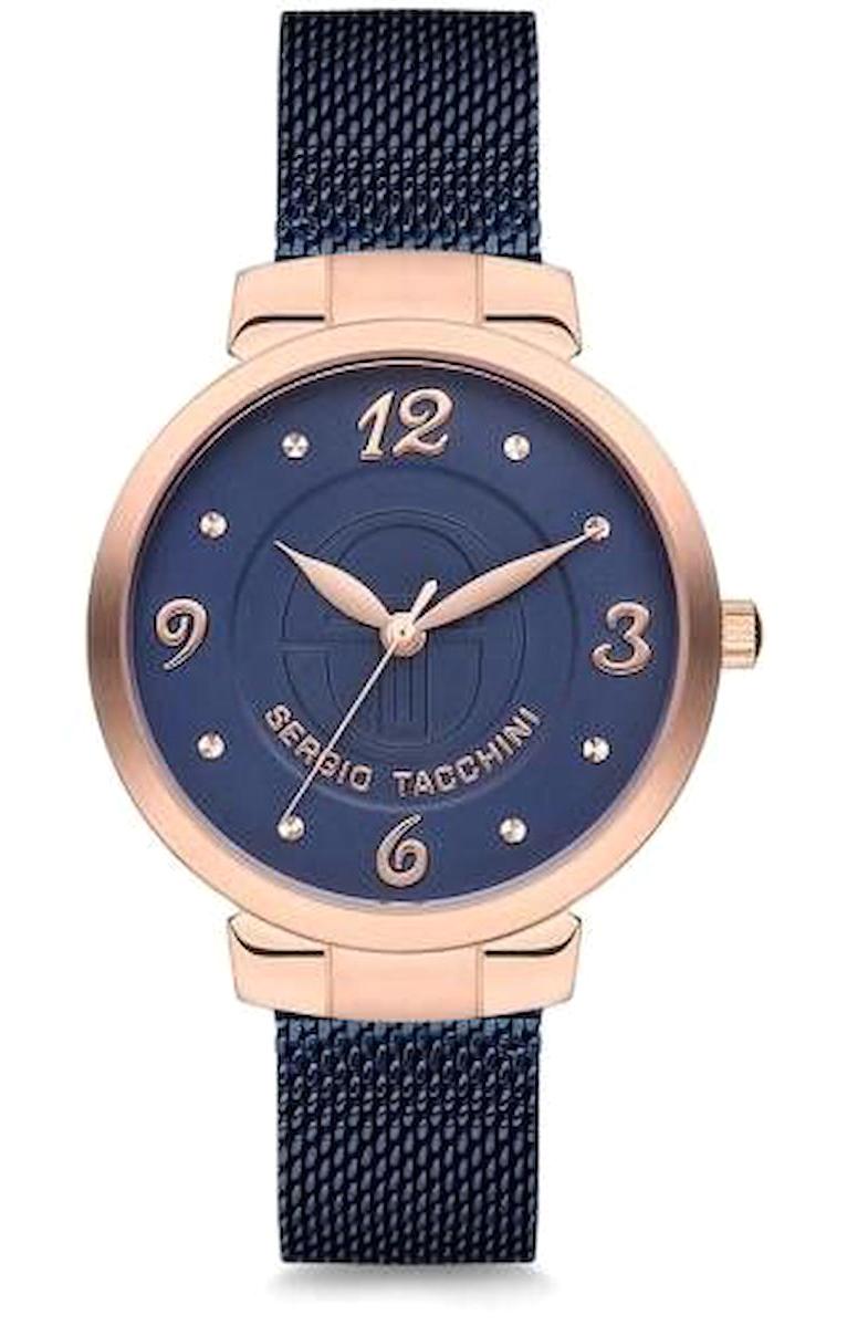 Sergio Tacchini ST.14.102.06 32 mm Lacivert Metal Kordon Analog Kadın Kol Saati