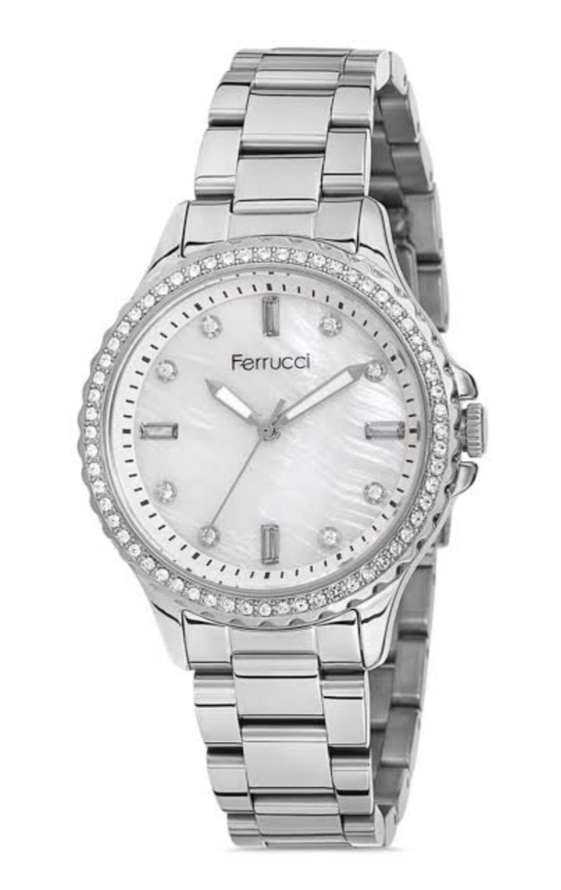 Ferrucci FC.14020M.01 36 mm Gri Metal Kordon Analog Kadın Kol Saati