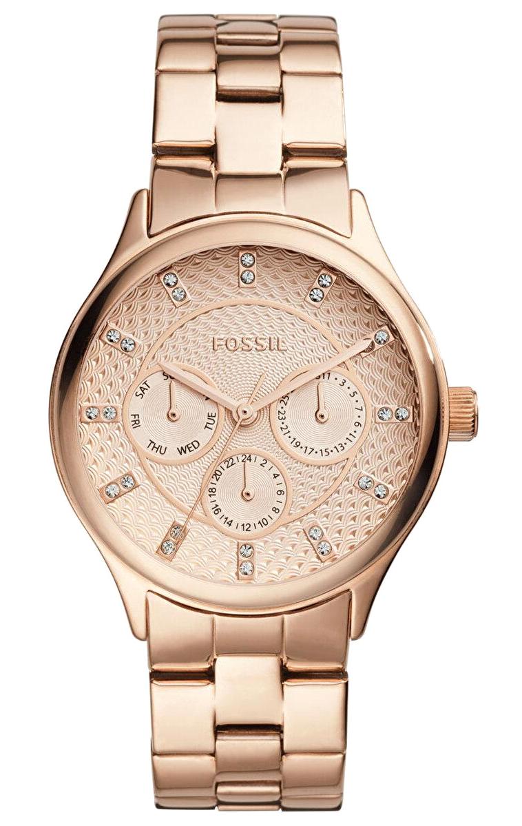 Fossil FBQ1561 36 mm Rose Gold Çelik Kordon Analog Kadın Kol Saati
