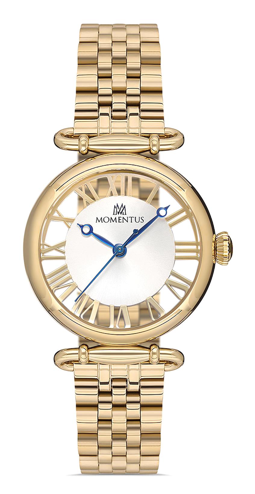 Momentus CW280G-02TG 34 mm Altın Çelik Kordon Analog Kadın Kol Saati