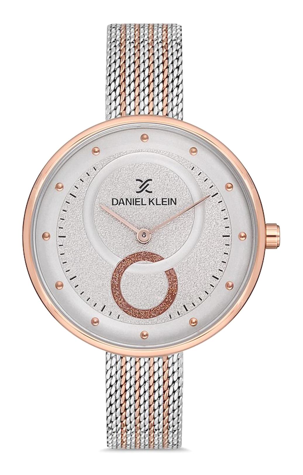 Daniel Klein DK.1.12757.3 36 mm Gri-Rose Gold Çelik Kordon Analog Kadın Kol Saati
