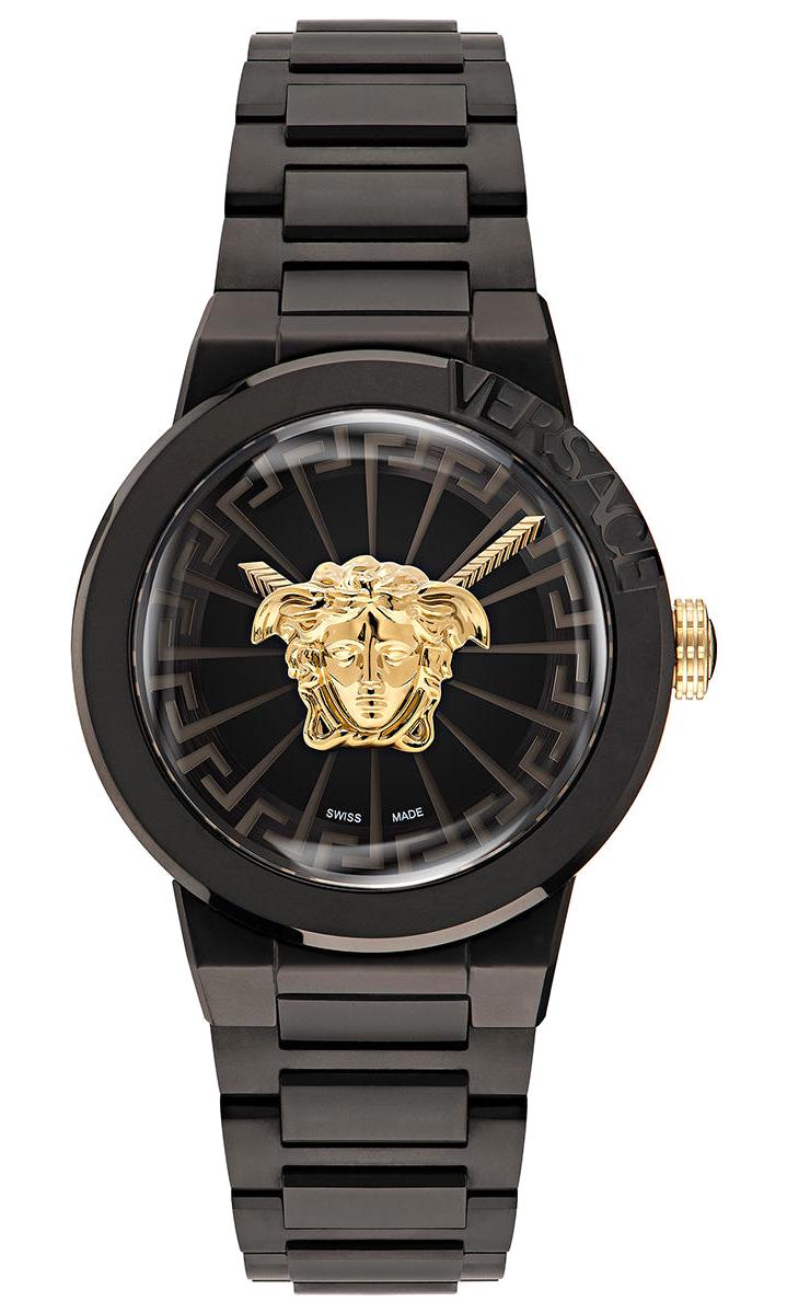 Versace VRSCVE3F00622 38 mm Siyah Çelik Kordon Analog Kadın Kol Saati