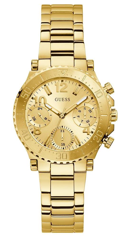 Guess GUGW0465L1 Takvimli 36 mm Altın Çelik Kordon Analog Kadın Kol Saati