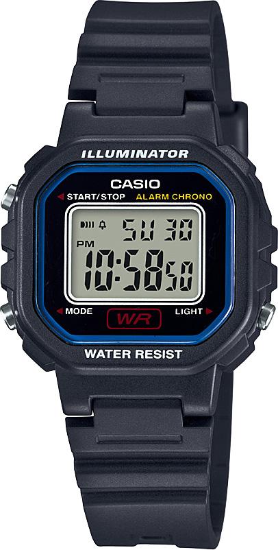 Casio LA-20WH-1CDF Takvimli 30.4 mm Lacivert Plastik Kordon Dijital Kadın Kol Saati