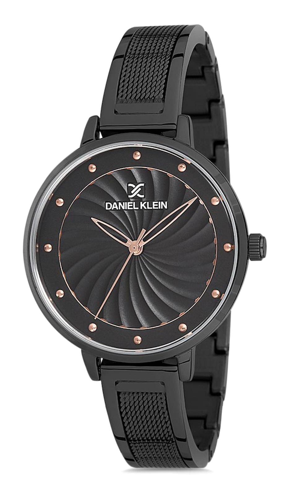 Daniel Klein DK012155P-04 35 mm Siyah Çelik Kordon Analog Kadın Kol Saati