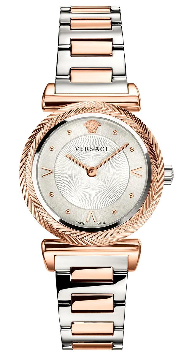 Versace VRSCVERE00718 37 mm Altın-Gri Çelik Kordon Analog Kadın Kol Saati