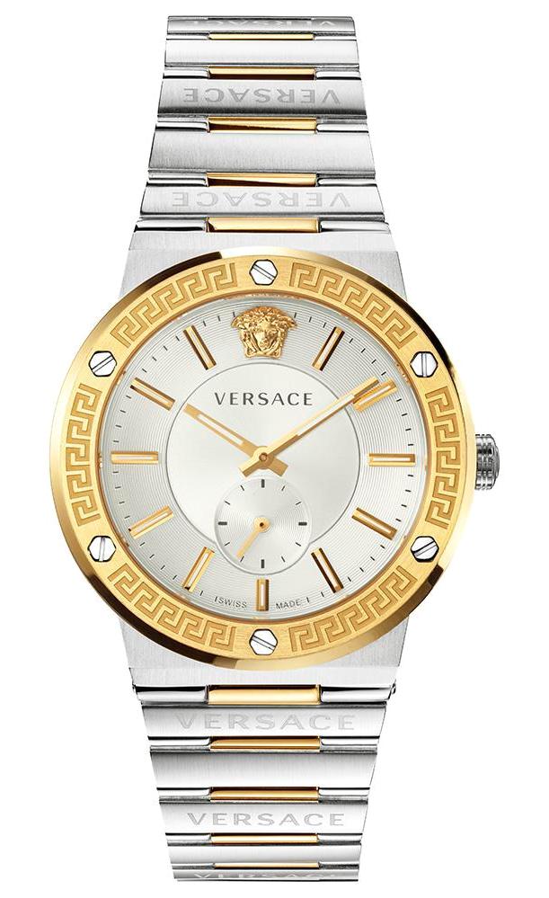 Versace VRSCVEVI00320 41 mm Altın-Gri Çelik Kordon Analog Kadın Kol Saati