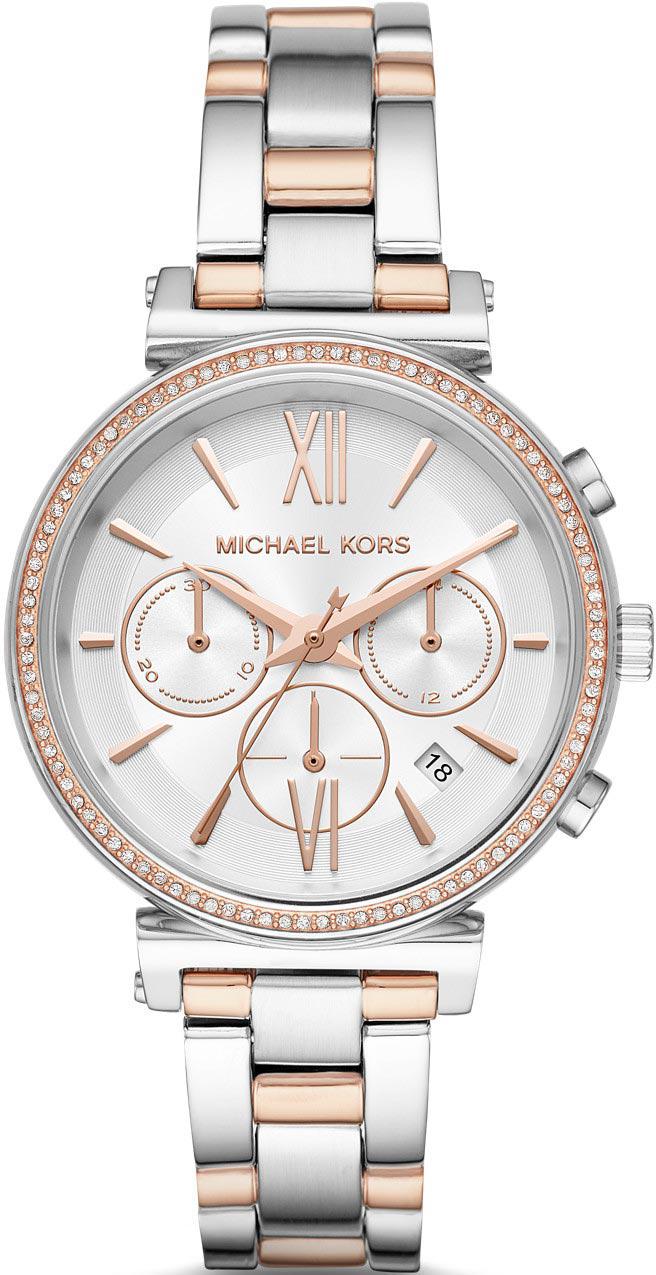 Michael Kors MK6558 39 mm Altın-Gri Çelik Kordon Analog Kadın Kol Saati