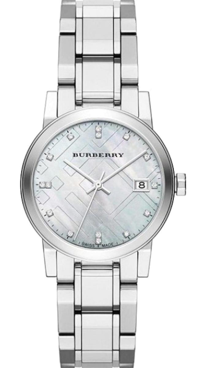 Burberry BU9125 Takvimli 34 mm Gri Çelik Kordon Analog Kadın Kol Saati