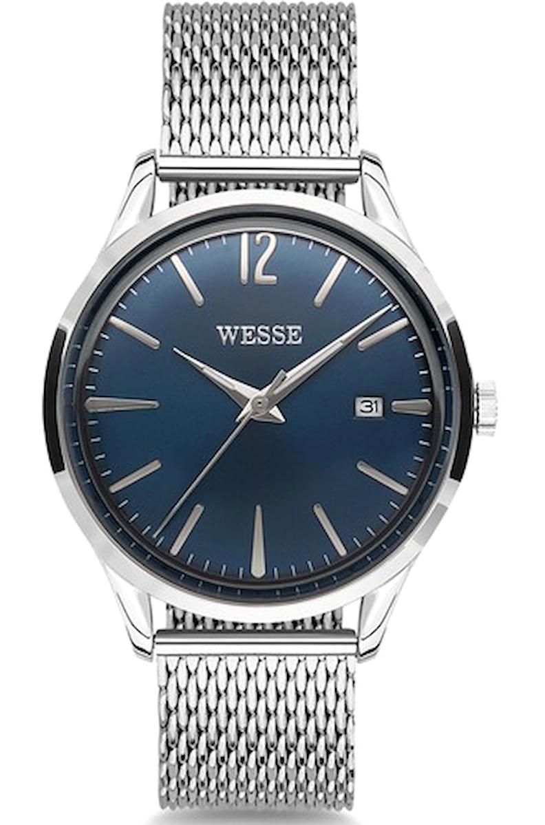 Wesse WWL102707 Takvimli 36 mm Gri Metal Kordon Analog Kadın Kol Saati