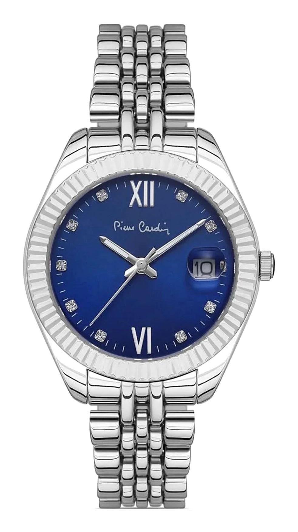 Pierre Cardin 800702F01 Takvimli 36 mm Gri Metal Kordon Analog Kadın Kol Saati