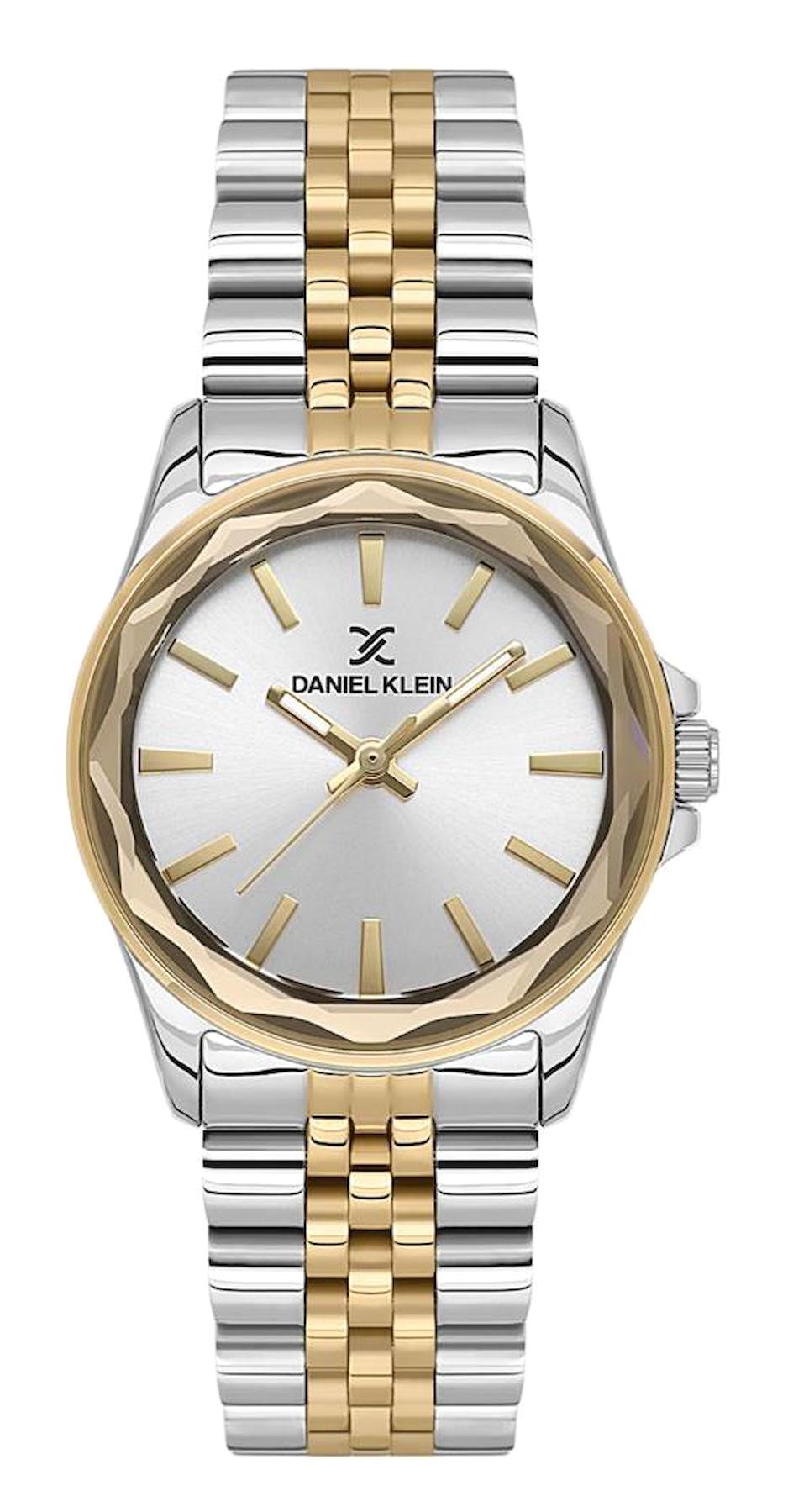 Daniel Klein DKF.1334.04 29 mm Altın-Gri Çelik Kordon Analog Kadın Kol Saati
