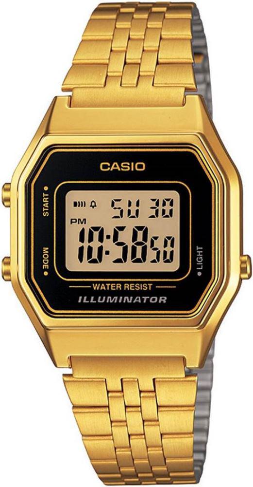 Casio LA680WGA-1DF Takvimli 28 mm Altın Metal Kordon Analog Kadın Kol Saati