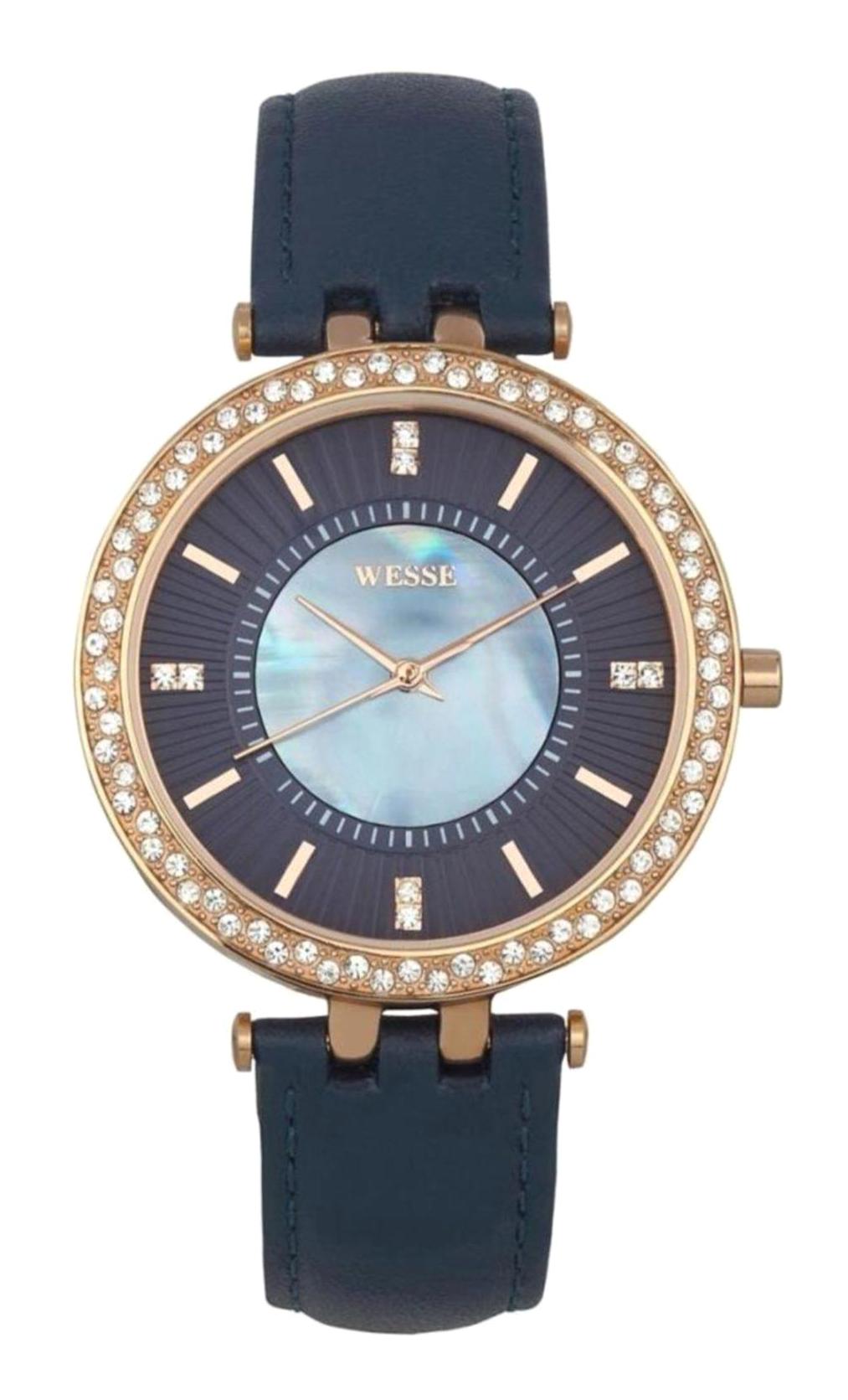 Wesse WWL100207 35 mm Lacivert Çelik Kordon Analog Kadın Kol Saati