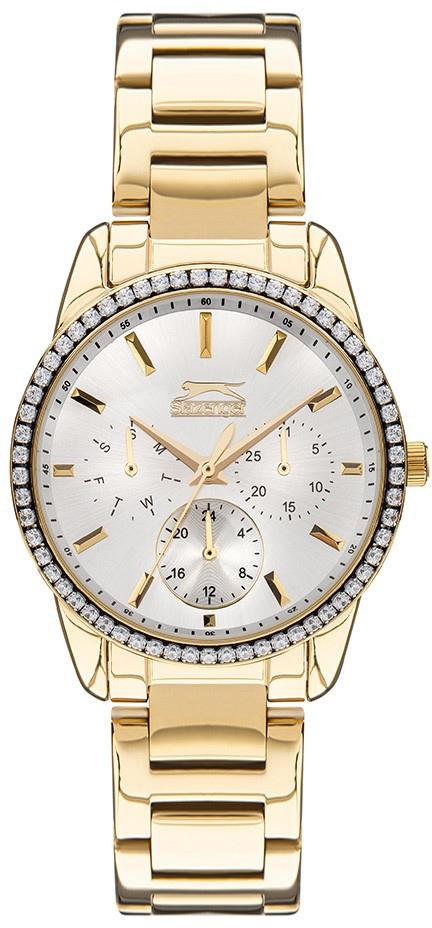 Slazenger SL.09.2041.4.05 Takvimli 36 mm Altın Çelik Kordon Analog Kadın Kol Saati
