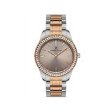 Daniel Klein DKE.1.10302.4 34 mm Gri-Rose Gold Metal Kordon Analog Kadın Kol Saati