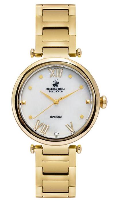 Beverly Hills Polo Club BP3100X.120 38 mm Altın Çelik Kordon Analog Kadın Kol Saati