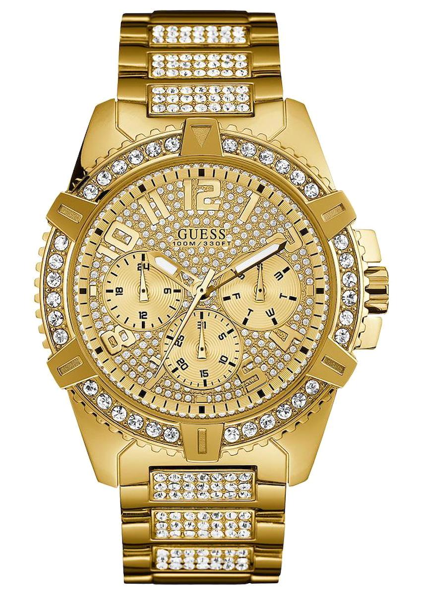 Guess GUW0799G2 Takvimli 48 mm Altın Çelik Kordon Analog Unisex Kol Saati