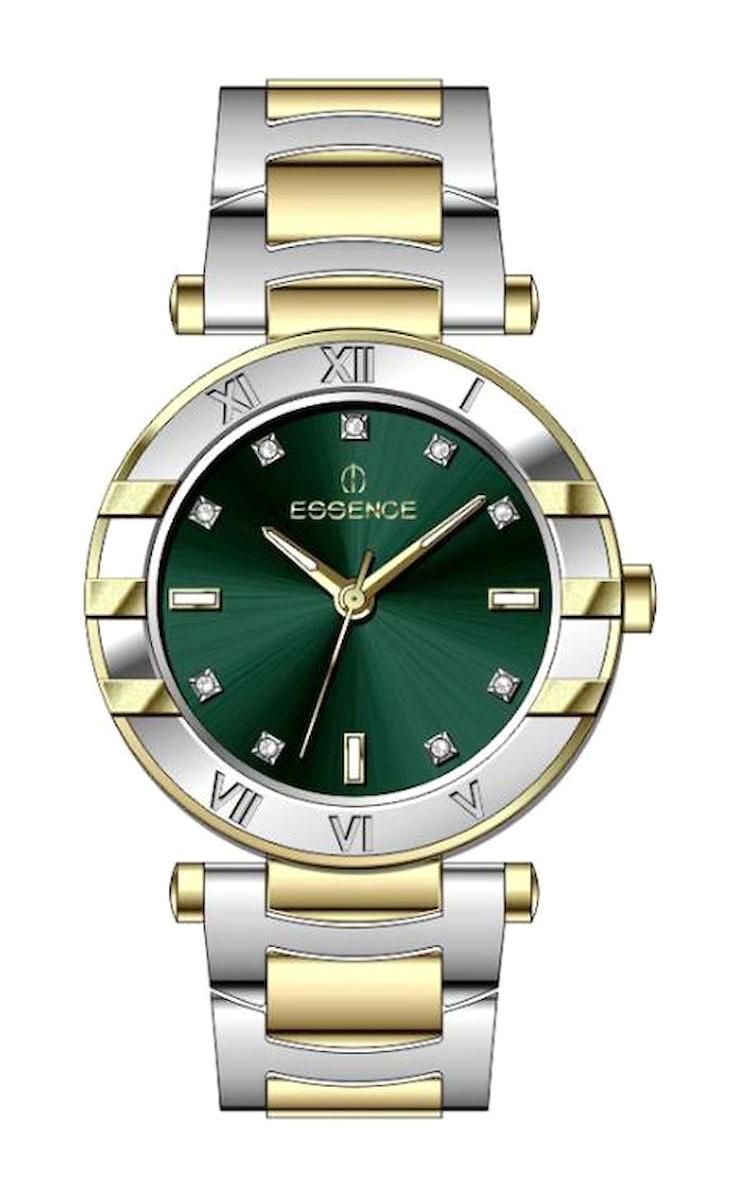 Essence D1126.270 32 mm Altın-Gri Çelik Kordon Analog Kadın Kol Saati