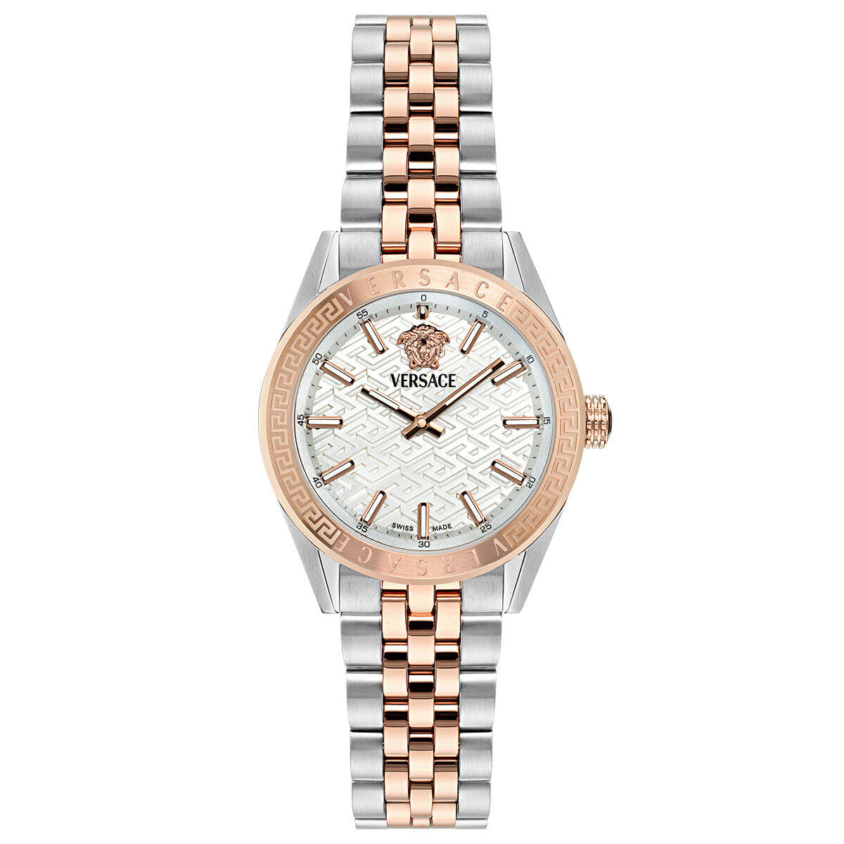 Versace VRSCVE8I00624 36 mm Gri-Rose Gold Çelik Kordon Analog Kadın Kol Saati