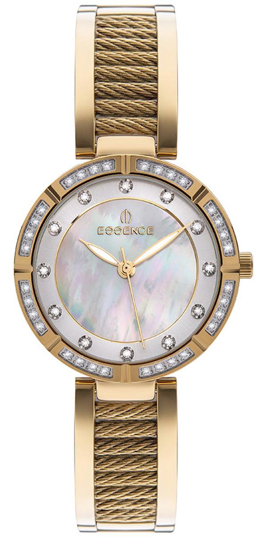 Essence ES6820FE.120 31-35 mm Altın Çelik Kordon Analog Kadın Kol Saati