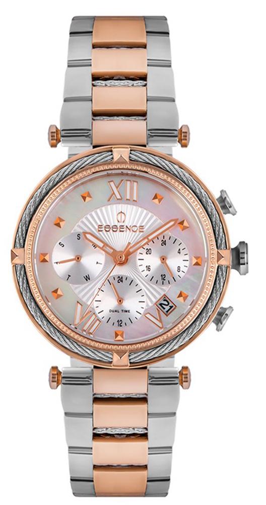 Essence ES6603FE.520 Takvimli 38 mm Gri-Rose Gold Çelik Kordon Analog Kadın Kol Saati