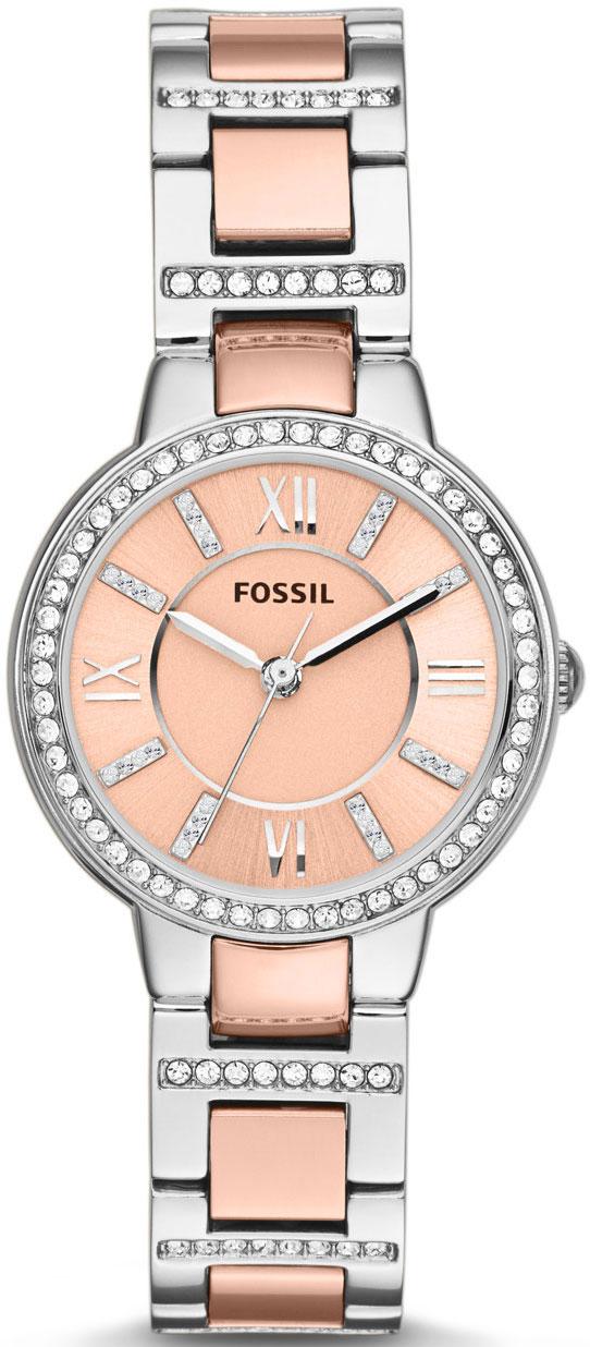 Fossil ES3405 30 mm Gri-Rose Gold Çelik Kordon Analog Kadın Kol Saati