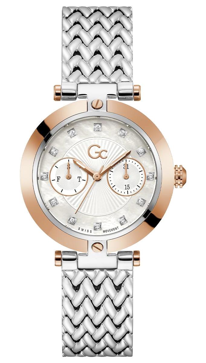 Guess GCZ21006L1MF Takvimli 36 mm Gri Çelik Kordon Analog Kadın Kol Saati