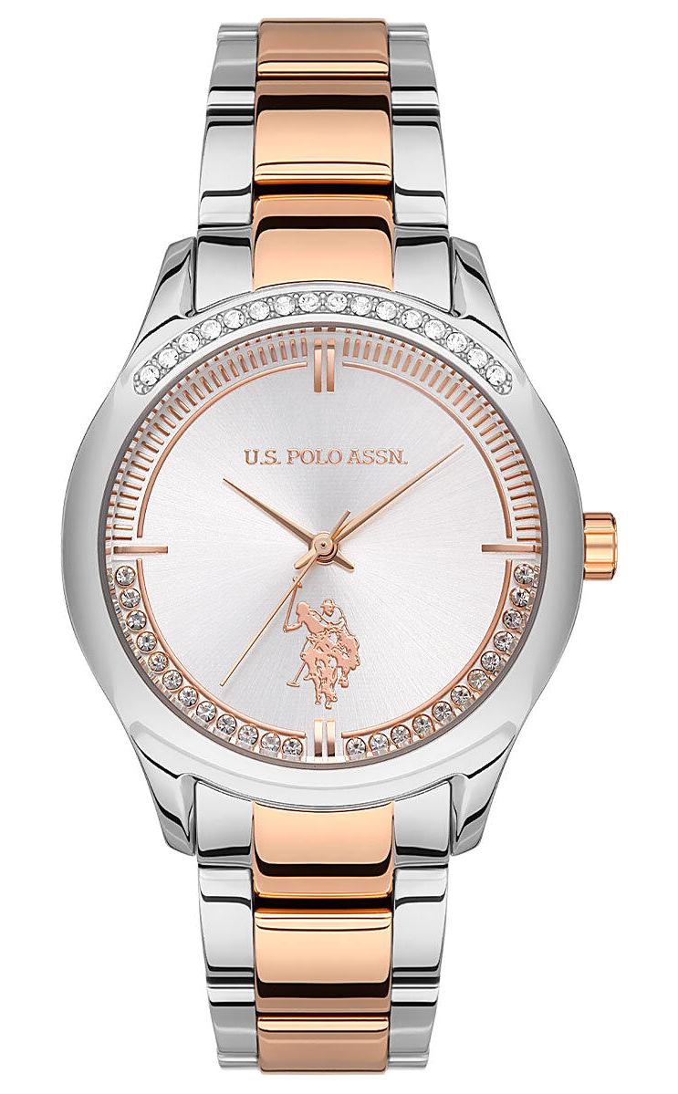 U.S. Polo Assn USPA2060-07 37 mm Gri-Rose Gold Çelik Kordon Analog Kadın Kol Saati