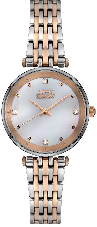 Slazenger SL.09.1877.3.02 33 mm Gri-Rose Gold Çelik Kordon Analog Kadın Kol Saati