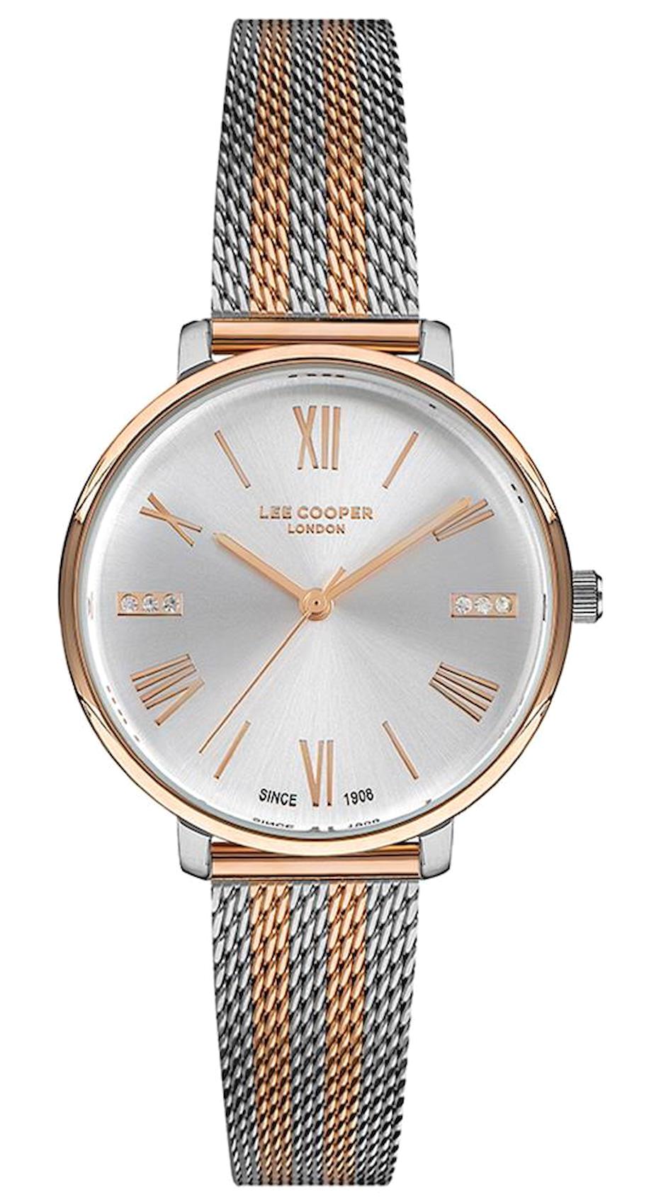 Lee Cooper LC07146.530 40 mm Rose Gold Çelik Kordon Analog Kadın Kol Saati
