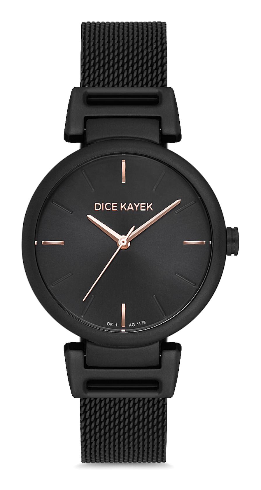 Dice Kayek DK.1.AG1175.12 36 mm Siyah Metal Kordon Analog Kadın Kol Saati