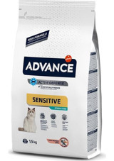 Advance Sensitive Somonlu Kısırlaştırılmış Kuru Kedi Maması 3 kg