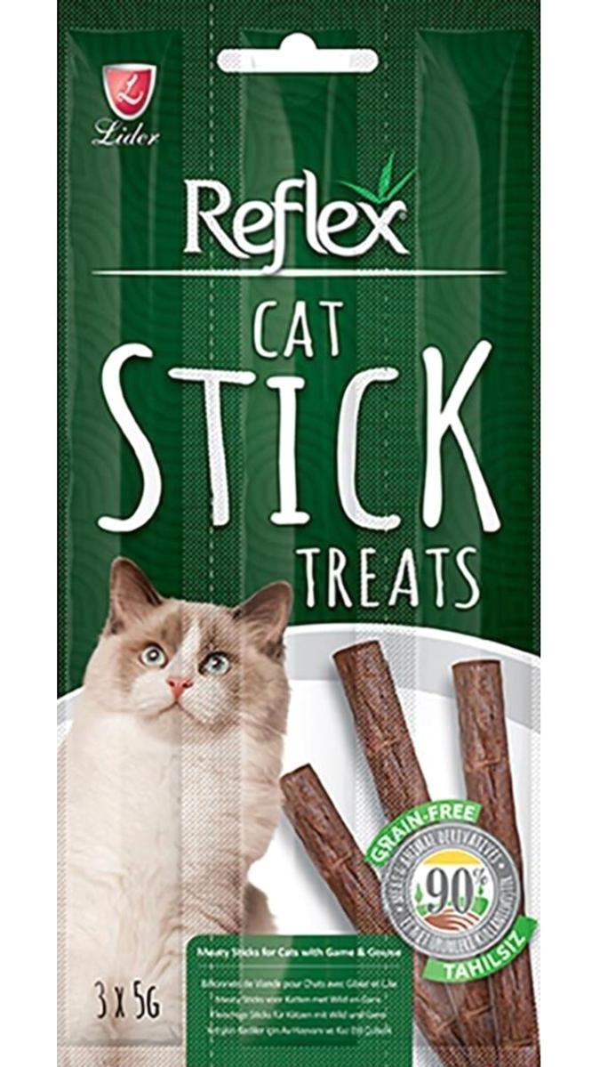 Reflex Av Hayvanı-Kaz Etli Tahılsız Yetişkin Kedi Stick Ödül Çubuğu 3x5 gr
