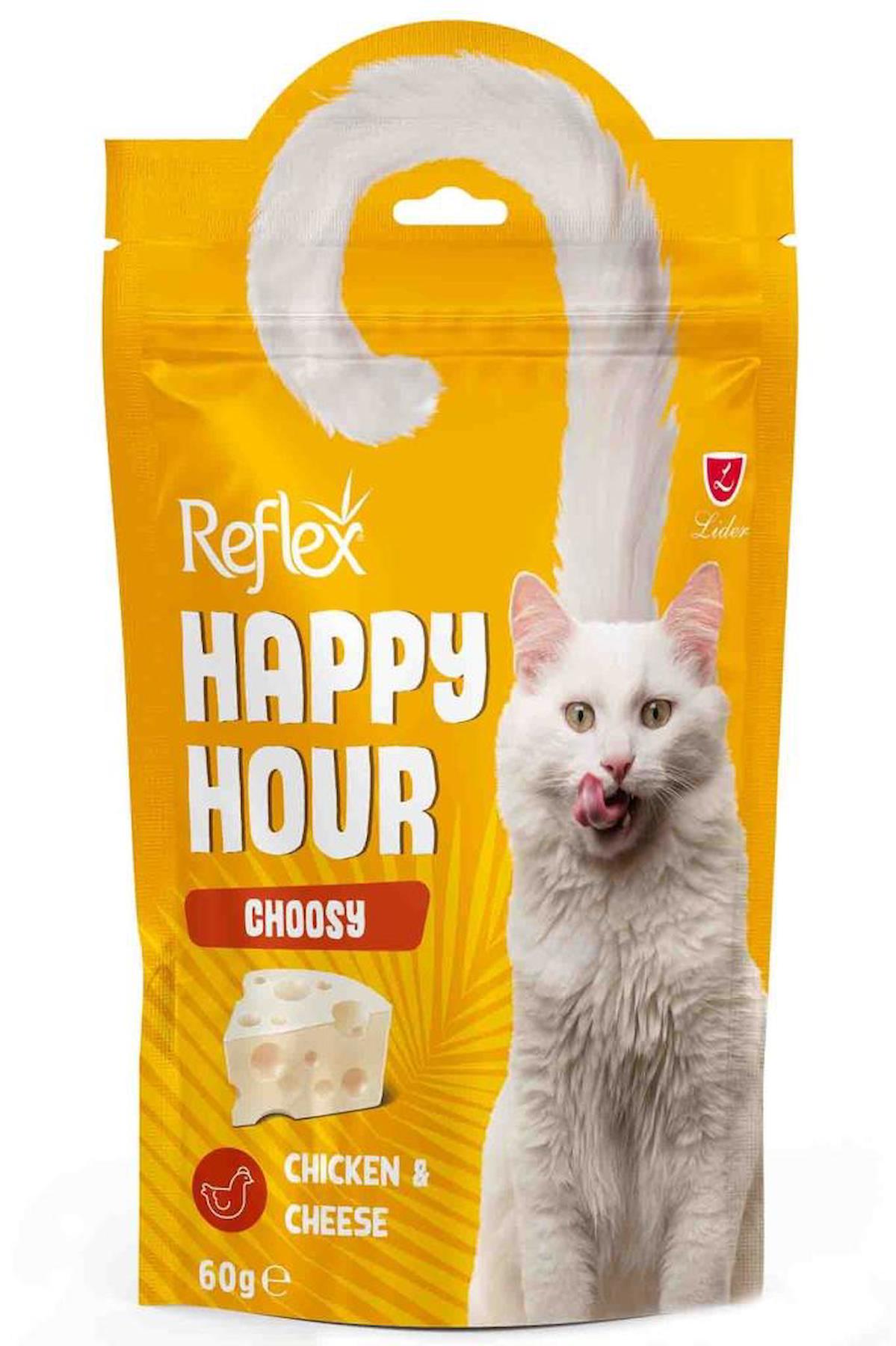 Reflex Happy Hour Peynir-Tavuk Kedi Ödül Maması 60 gr