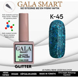 Gala Smart Glitter K45 Mavi Işıltılı Kalıcı Simli Oje
