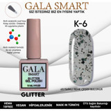 Gala Smart Glitter K06 Gri Işıltılı Kalıcı Simli Oje