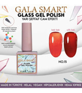 Gala Smart Glass 15 Kırmızı Parlak Kalıcı Oje