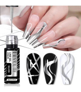 Born Pretty Liner Paint Gri Parlak Kalıcı Oje