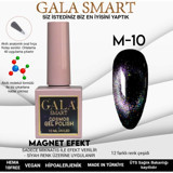 Gala Smart Cosmos Kedigözü M10 Çok Renkli Işıltılı Kalıcı Simli Oje