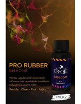 Cr-Oje Pro Rubber Base Beyaz Parlak Kalıcı Oje