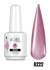 Moziur Professional A222 Mor Parlak Kalıcı Simli Oje