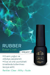 Cr-Oje Rubber Base Coat Beyaz Parlak Kalıcı Oje
